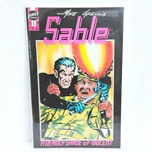 NM/M 1990 Sable 6 A Deadly Shade of Violent Comic Book by First Comics!!
